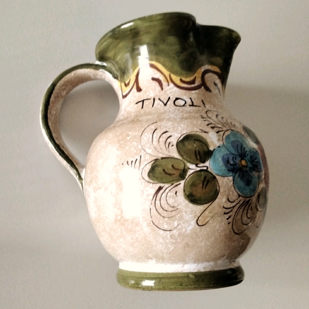 ITALIAN FLOWERED PITCHER
